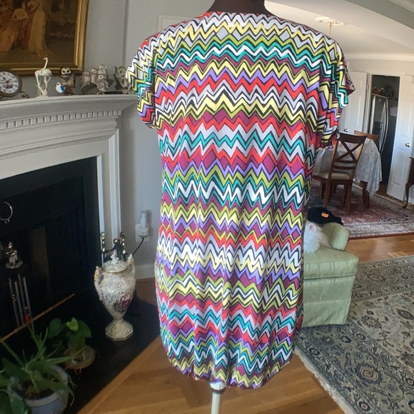 One of a kind. T-Bags 3 in 1 chevron minidress/tunic/top - Picture 4 of 9